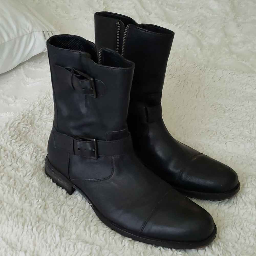 COLE HAAN MENA BOOTS 10.5! LEATHER! LIKE NEW!